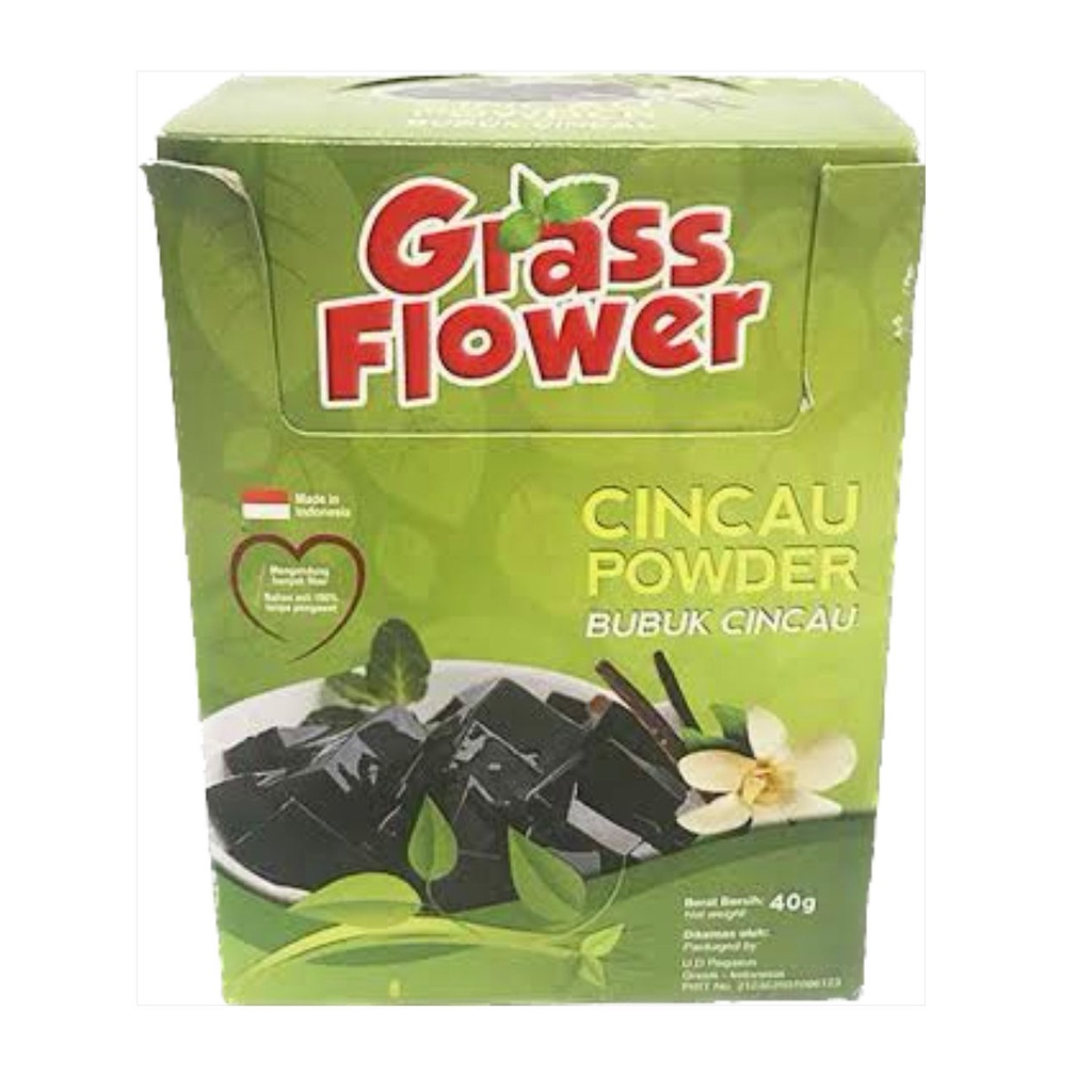 

Cincau Powder Grass Flower / Bubuk Cincau / Grass Jelly 40gr