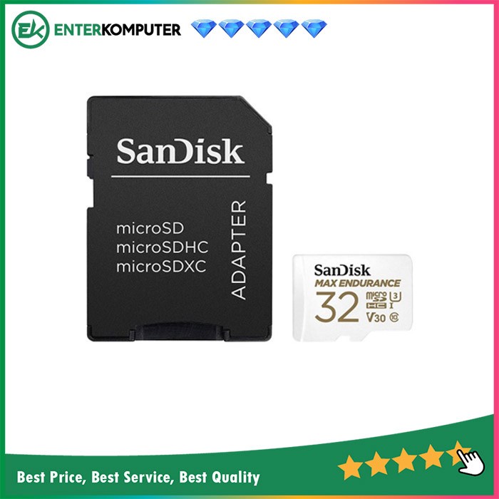 Sandisk MicroSD MAX ENDURANCE 32GB U3 4K V30 - SDSQQVR-032G