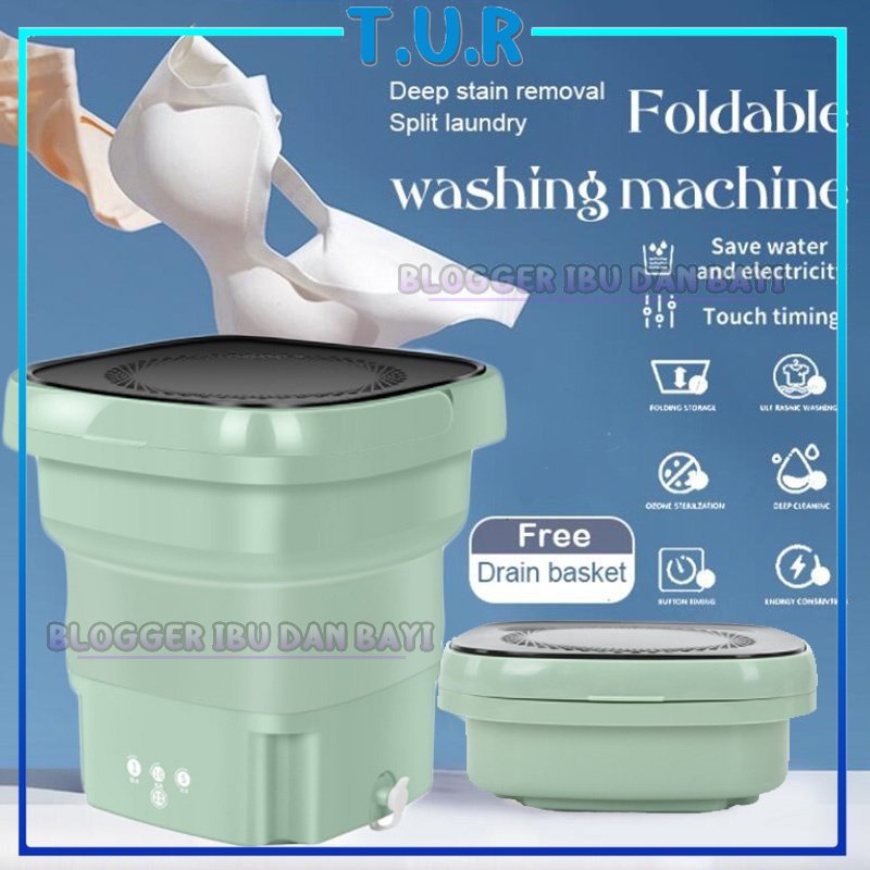 Mesin Cuci Mini Portable Mesin Cuci Lipat Mini Folding Washing Machine Mesi Murid Asrama Bepergian