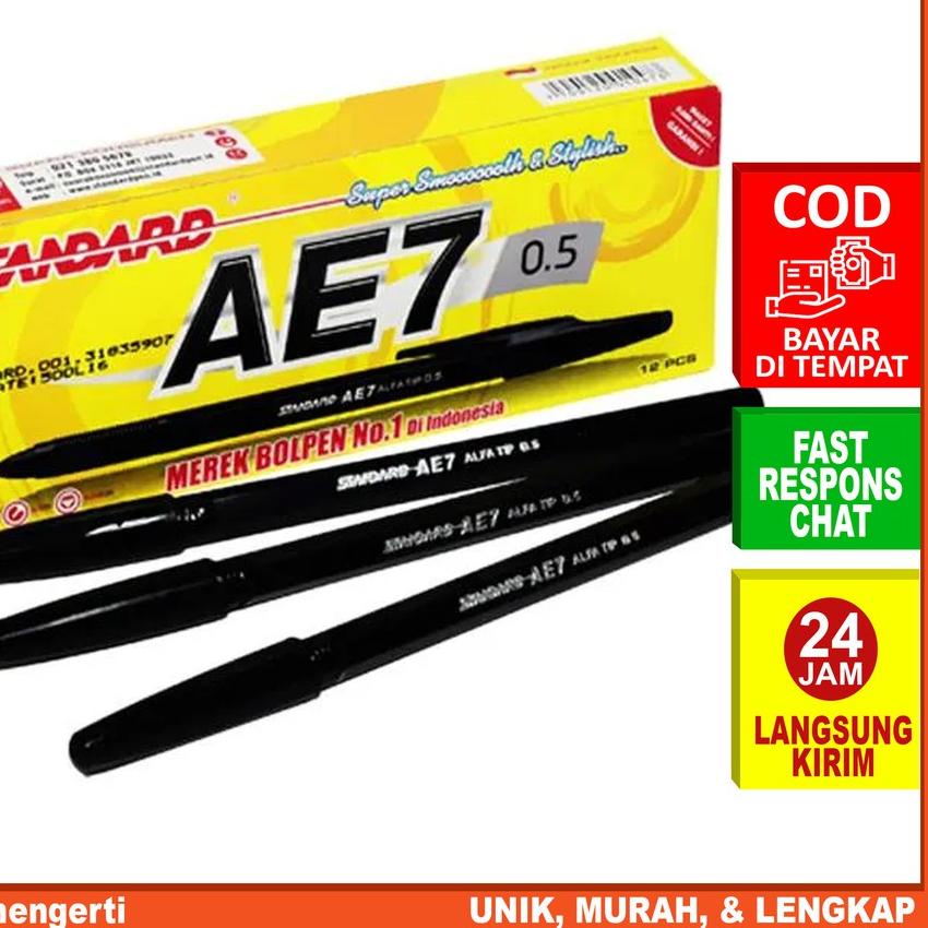 

FRESHH IDOLMART Pen Pena Pulpen Bolpen Standard AE7/Balpoin Standar AE7 Idolmart Surabaya DFY,,