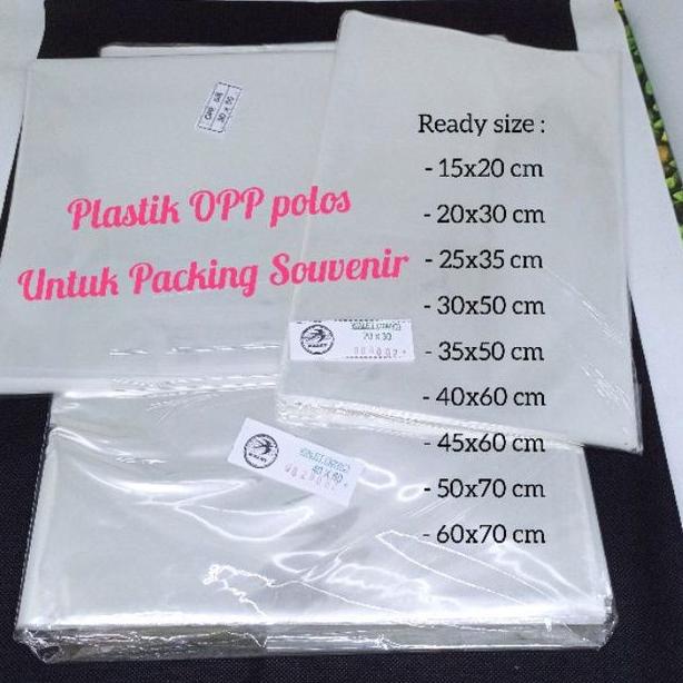 

H78 PLASTIK OPP POLOS KILOAN utk Packing Souvenir TERBARU ♫