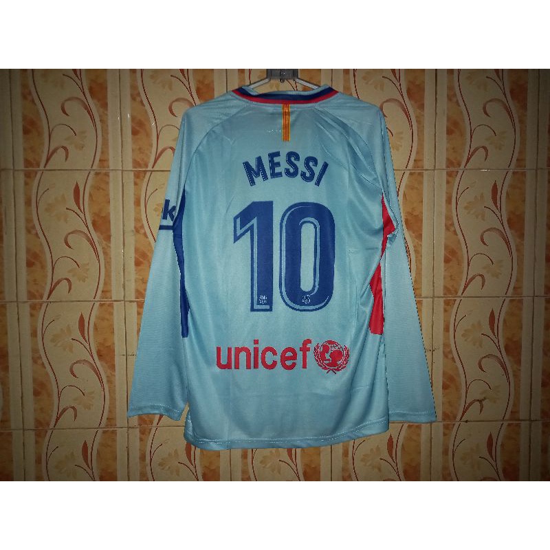 JERSEY BARCELONA AWAY 2017/2018 LONG SLEEVE NNS MESSI 10