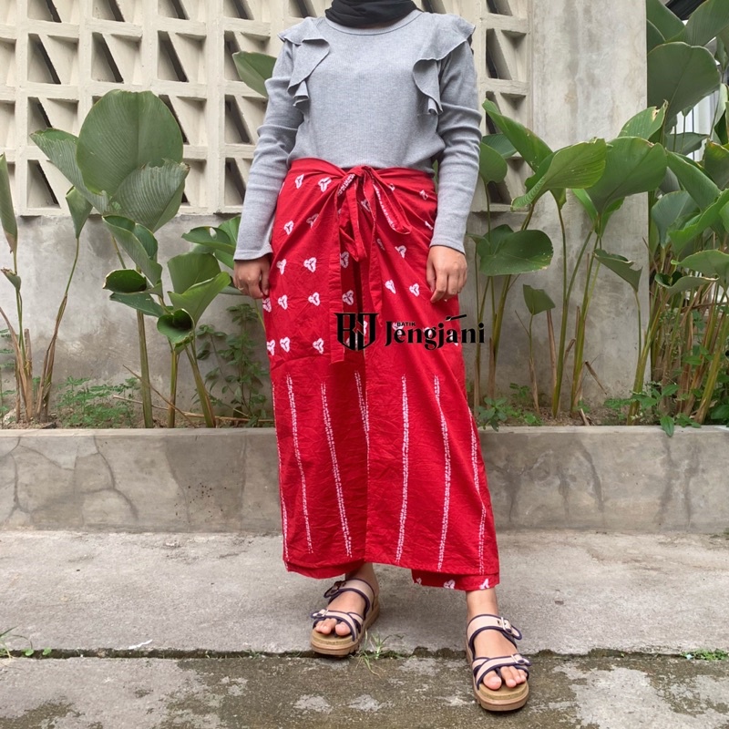 Wrap Pant Jumputan | Celana Kulot Layer Batik Jumputan Handmade Premium