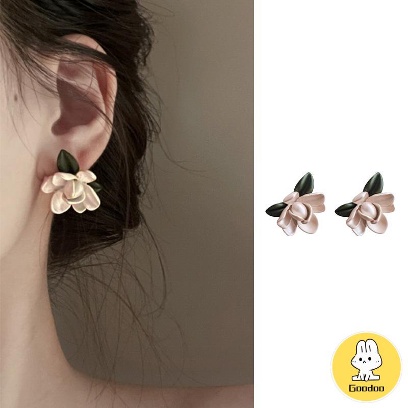 Anting Stud Bentuk Bunga Korea Fashion Sederhana Gaya Untuk Wanita -Doo