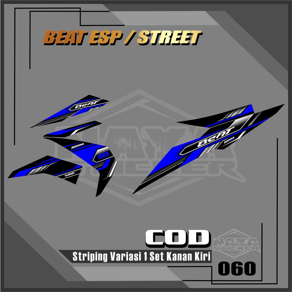 Sticker Striping List Variasi Beat ESP/Street - Striping Variasi Beat ESP/Street