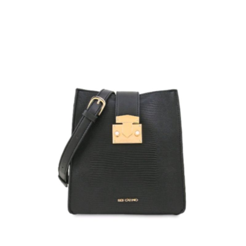 Tas Selempang Les Catino Amora Crossbody Animal Print Black/4