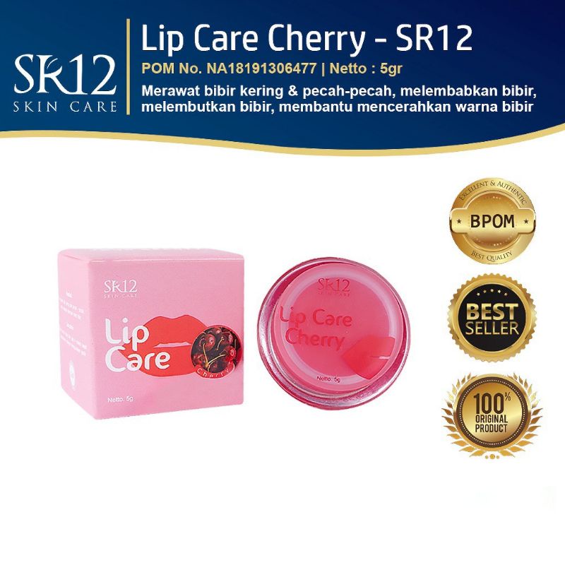 LIP CARE SR12 BEST SELLER..!! PELEMBAB BIBIR / LIPCARE SR12 / LIP BALM / PENCERAH WARNA BIBIR AMAN BPOM