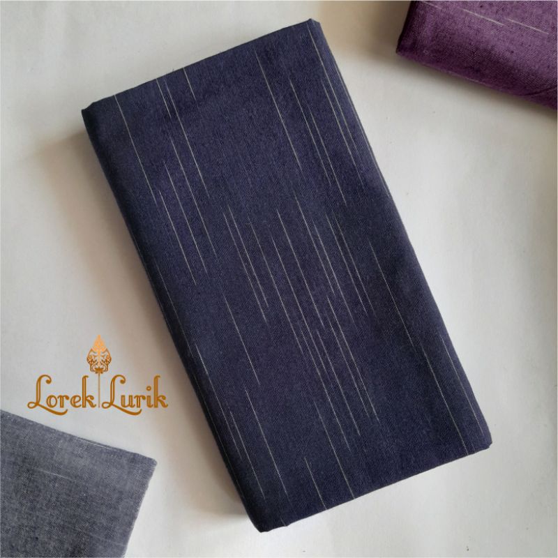 Kain Lurik Gerimis Biru Dongker / Batik Lurik Gerimis Biru