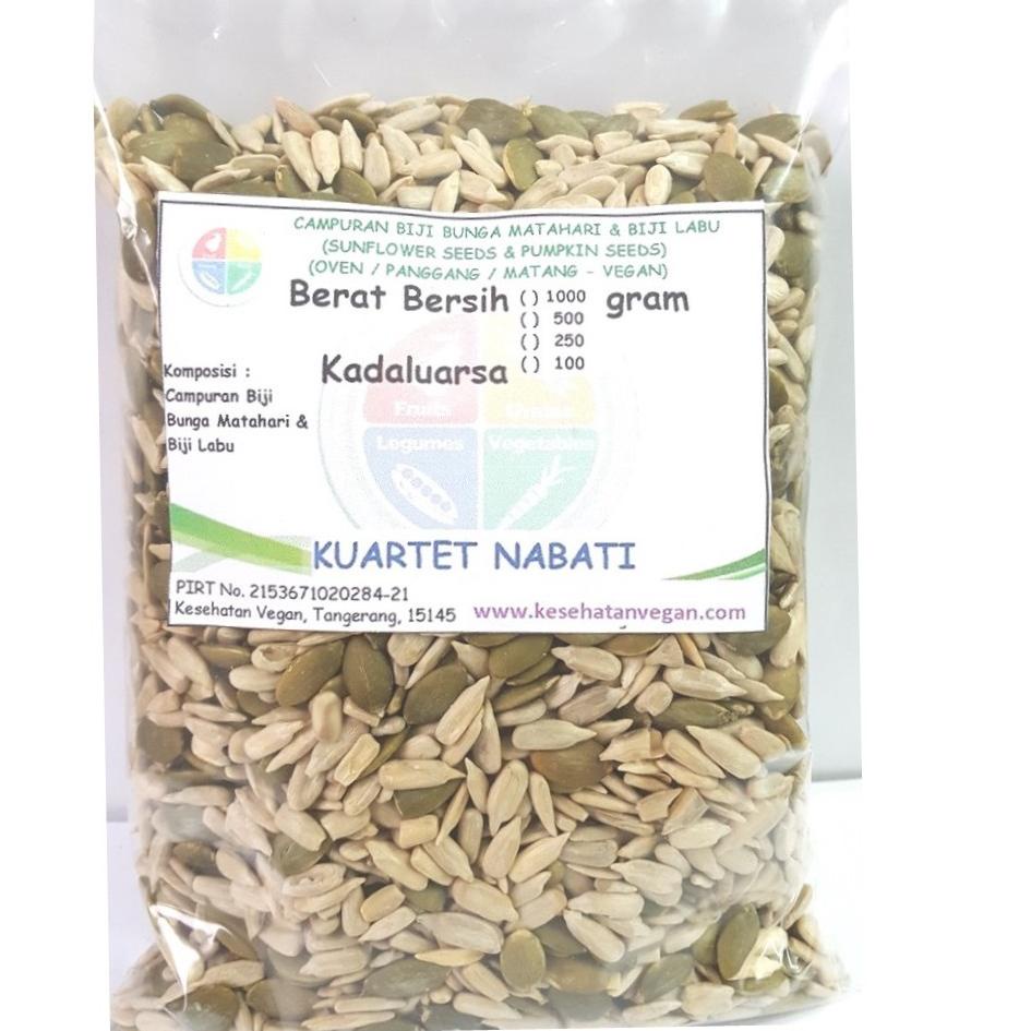 

➪ 1000gr Roasted Campuran Biji Labu / Pumpkin Seed & Biji Bunga Matahari / Sunflower Seed - Panggang ♪