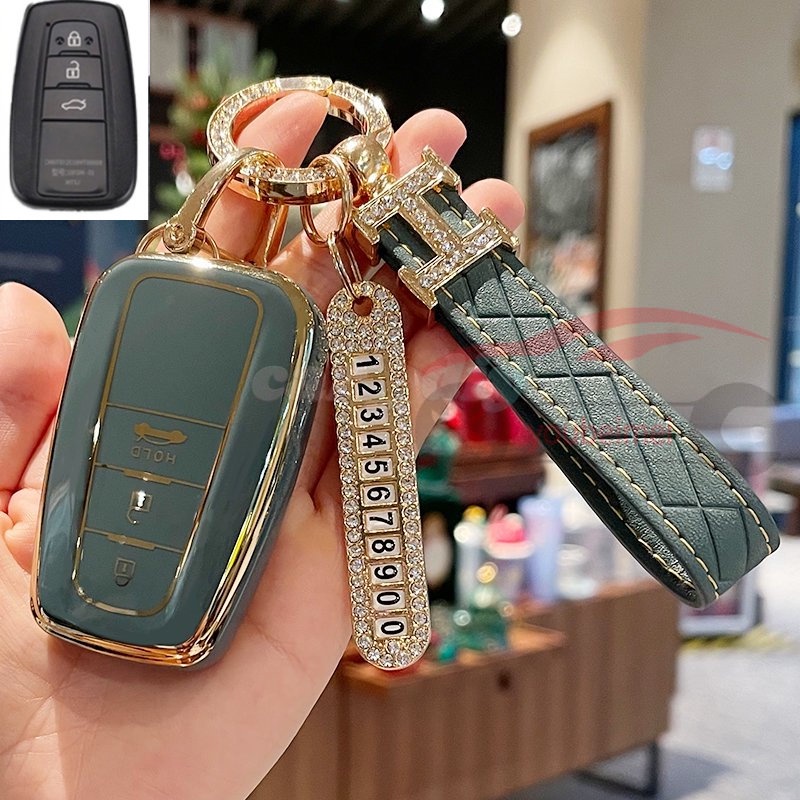 1pcs/tpu Tempat Cover Case Fob Kunci Remote Mobil Untuk Toyota Corolla Prius Camry Vios Yaris Fortuner Innova CHR C-HR RAV4 Altis Hiace Crown Auris Avanza Land Cruiser200 Prado