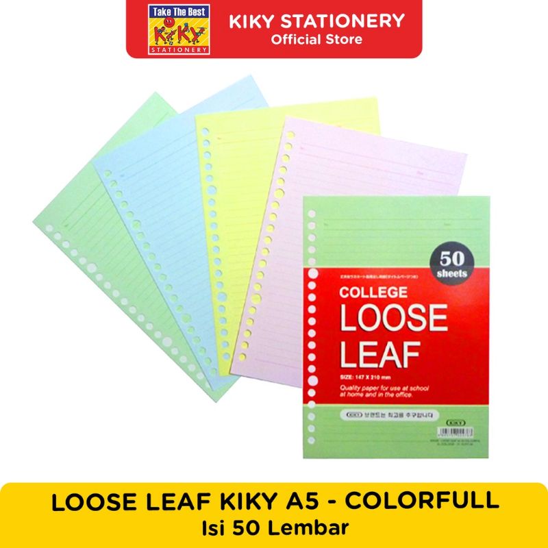 

Kertas Loose Leaf isi Binder A5 Kiky