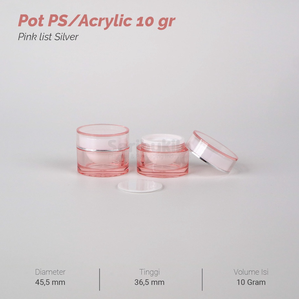 Pot Kosmetik 10 Gram Acrylic / Pot Kosmetik Acrylic 10 gr