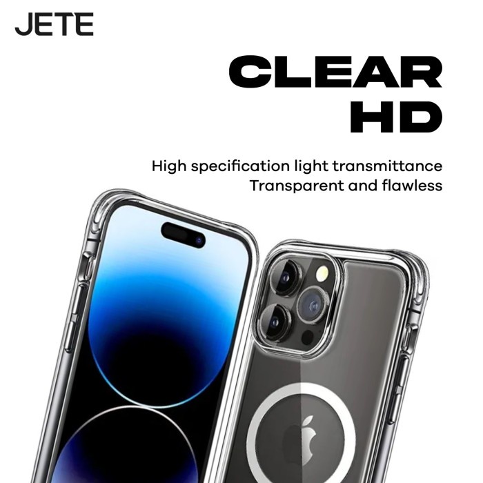 JETE Clear Case i phone 14 Series - Magsafe Case iPhone 14 Series