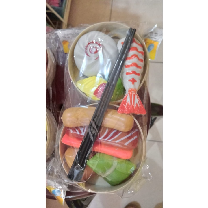 

Mainan sushi set l mainan makanan jepang sushi harga murah