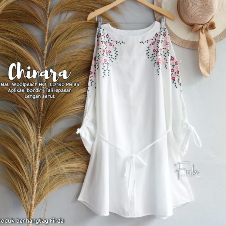 Sale OVERSIZE TUNIK PUTIH SUPER JUMBO LD 140 XXXXL BY FIRDA