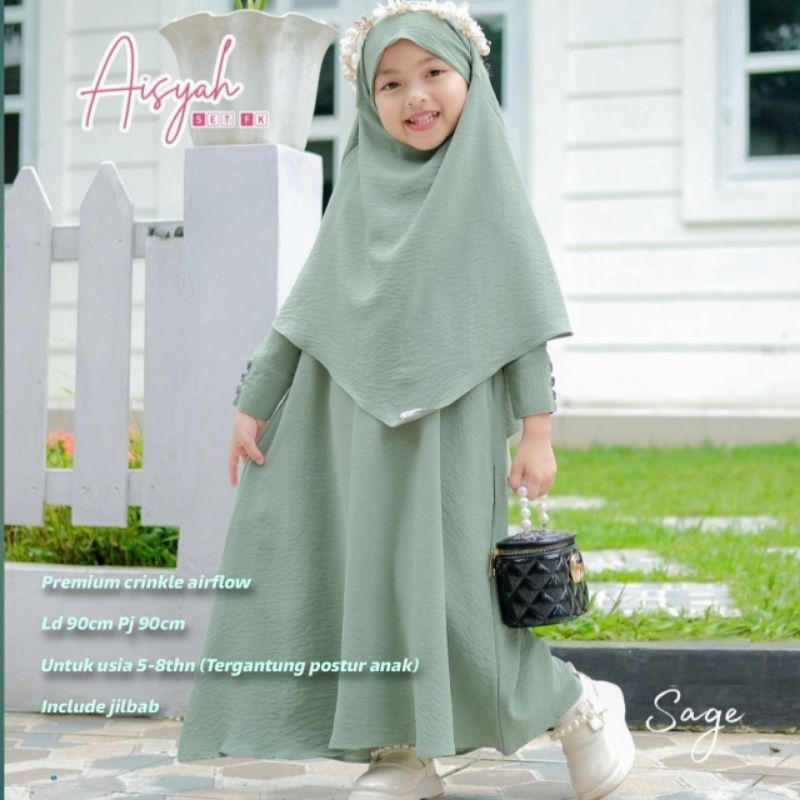 AISYAH  BAJU MUSLIM ANAK PEREMPUAN