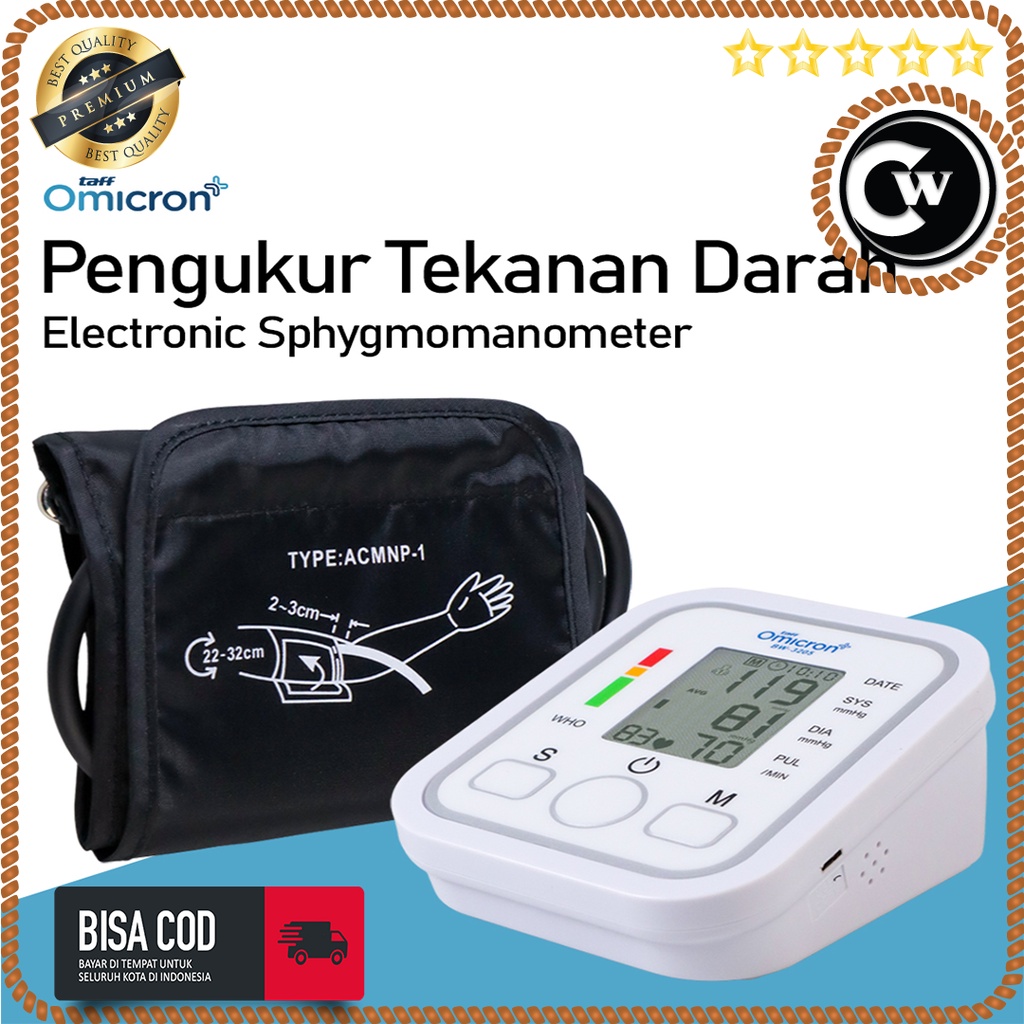 Tensimeter Digital Alat Pengukur Tekanan Tensi Darah (NO VOICE)