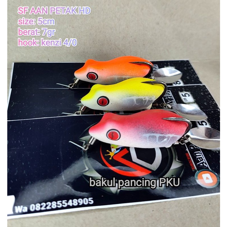 SOFT FROG AAN PETAK HD. 5cm 7gram. AP lure. sofrog. sofrok. soprok.