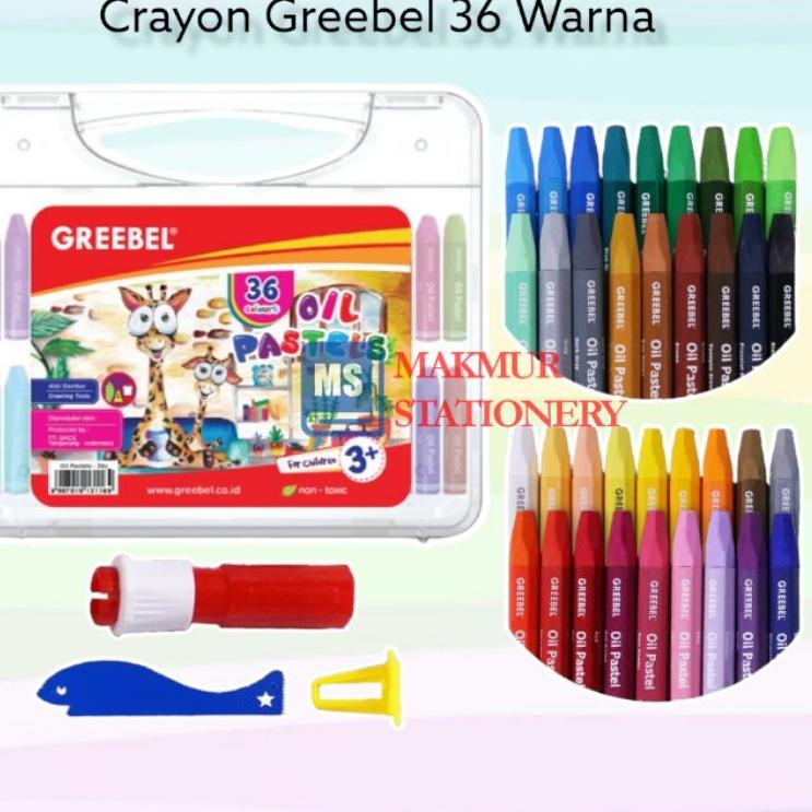 

Kualitas Tinggi Crayon / Kerayon Greebel 36 Warna Oil Pastel