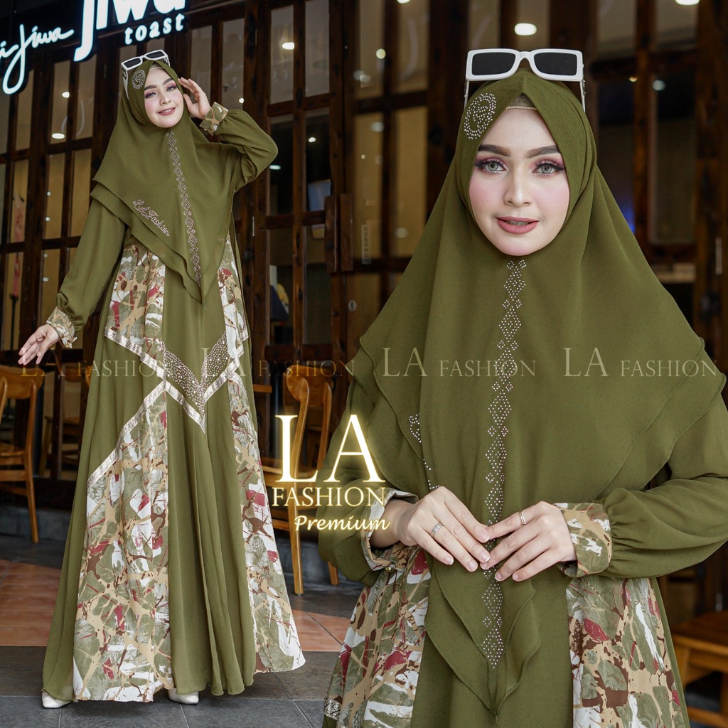 GAMIS SYARI MOTIF SIMPEL BAHAN CERUTI