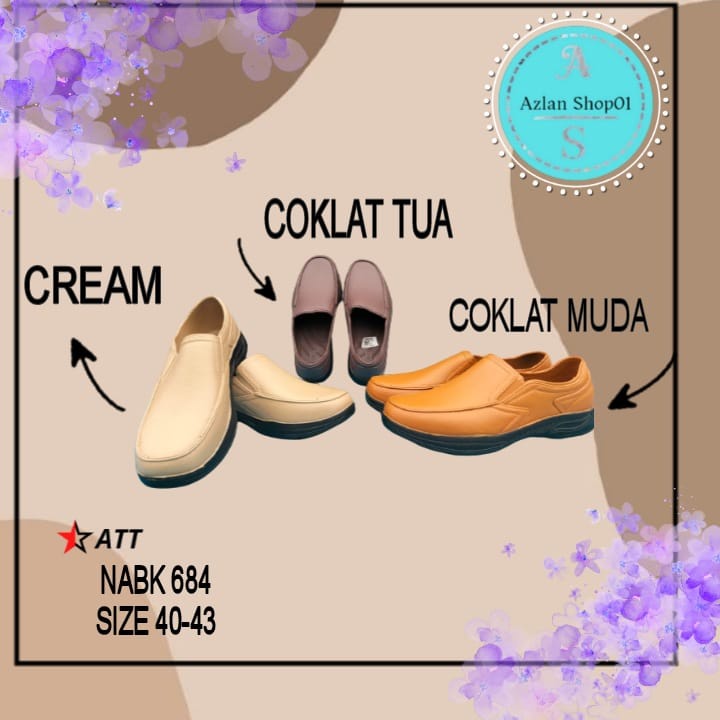 SEPATU KARET PRIA ATT ANTI SLIP TERBARU DAN TERMURAH  NABK 684 (40-43) SEPATU LAKI-LAKI ANTI AIR