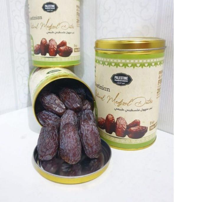 

❀ Kurma Medjool Palestina Jumbo Premium Grade A 500gr / Original Palestine Dates//Kemasan Kaleng ✽