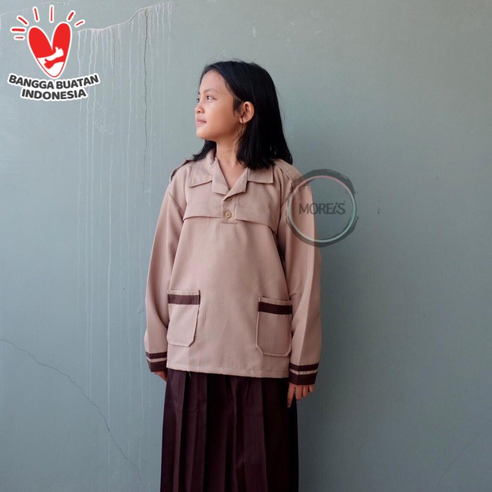 Seragam Pramuka Siaga Panjang Bahan Rapilo/Laricci Perempuan - 6