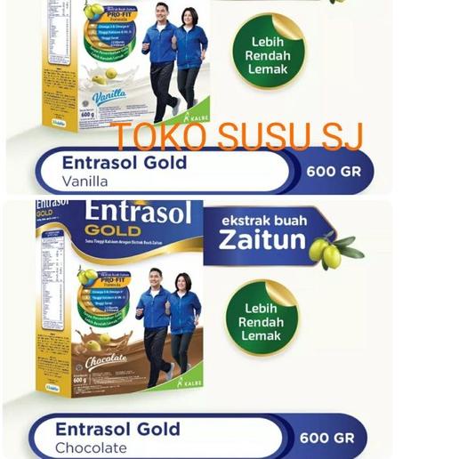 

☛ ENTRASOL GOLD VANILA COKLAT 600 gram/600gr/VANILLA/CHOCOLATE ☟