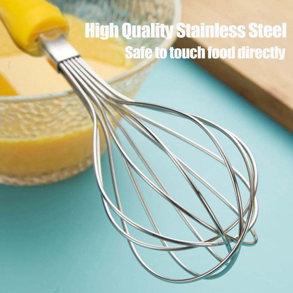 SOLIGHTER Stainless Steel Wire Whisk Easy to Clean Beat Eggs Kitchen Gadget Kitchen Tools