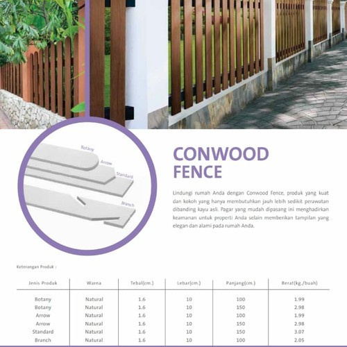 Conwood Fence 4" Classic / Pagar conwood