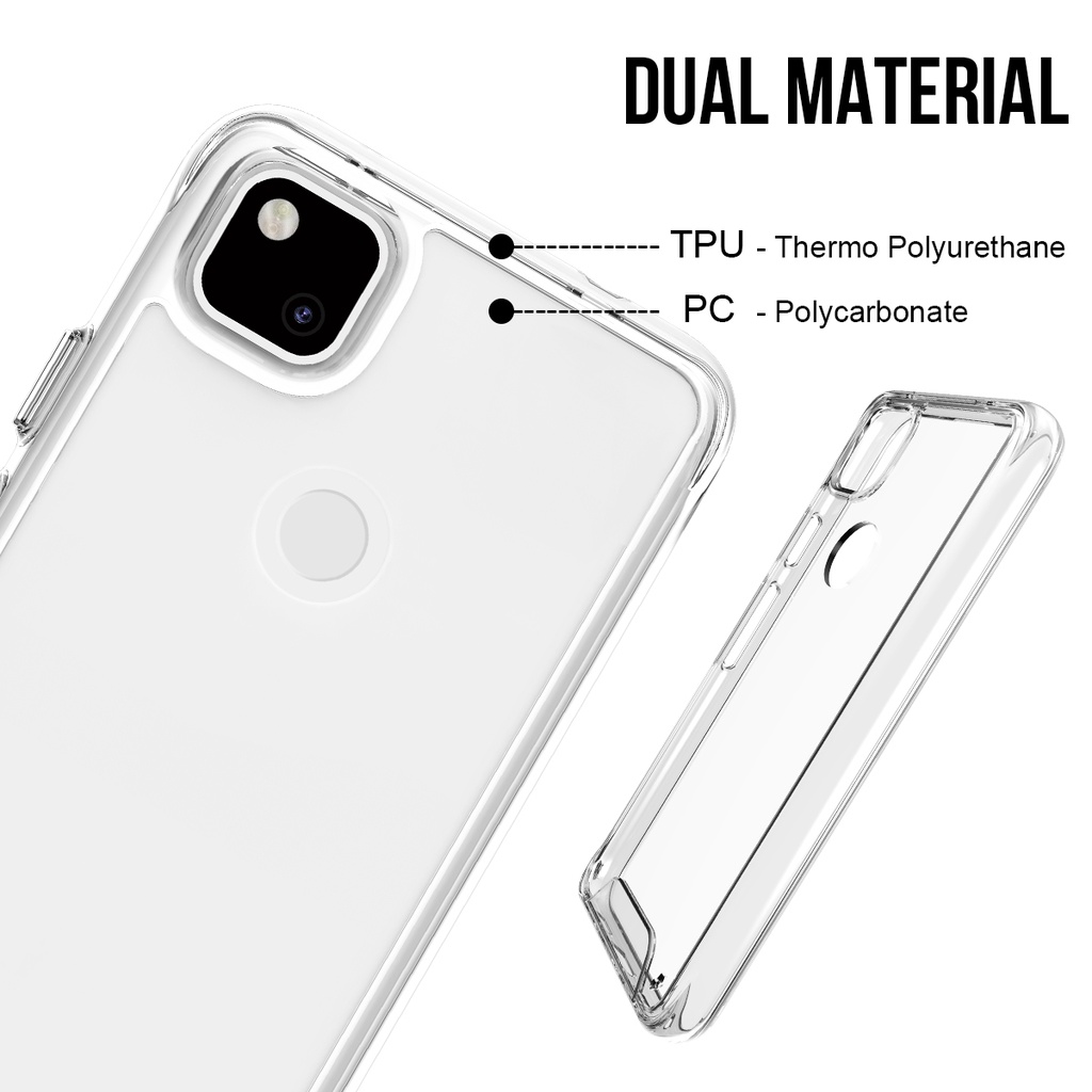 FA CASING SPACE CLEAR CASE IMPACT GOOGLE PIXEL 3 3XL 4 4A 5 6 6PRO 7 7PRO A XL PRO 4G SOFT SOFTCASE