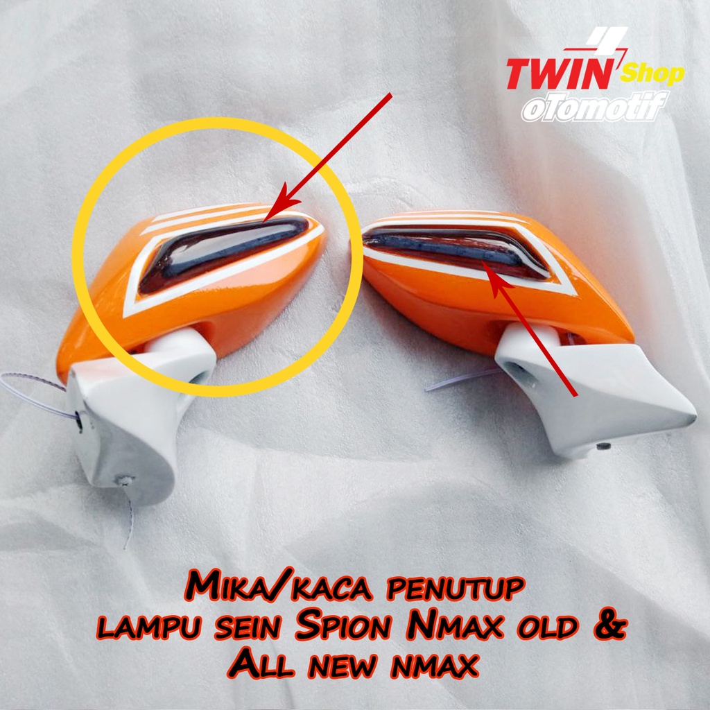 Kaca/mika penutup lampu sein Spion Nmax old / Spion All new Nmax, kaca Spion
