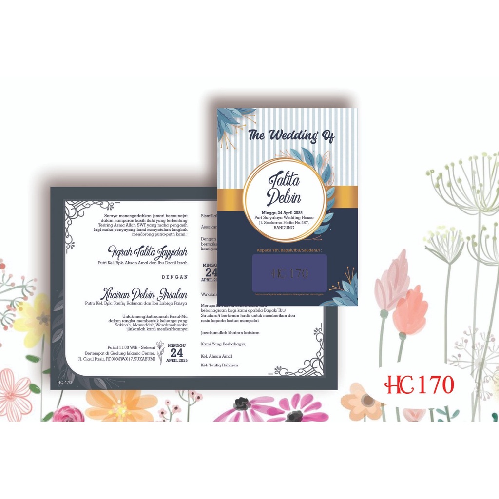 HC 170 Blanko Undangan | Blangko Undangan | Undangan Murah