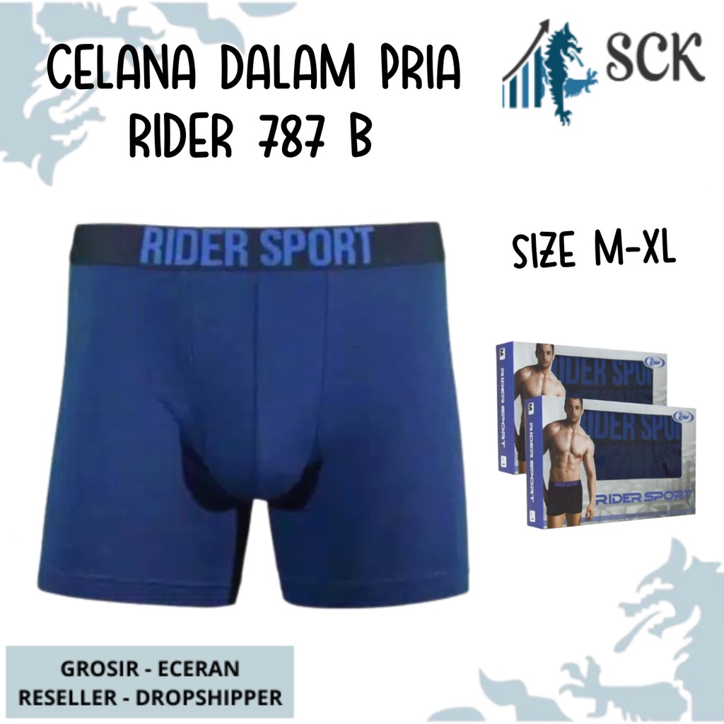 CD Pria RIDER 787 / CD Boxer Laki Pakaian Dalam Pria Jumbo - sckmenwear GROSIR