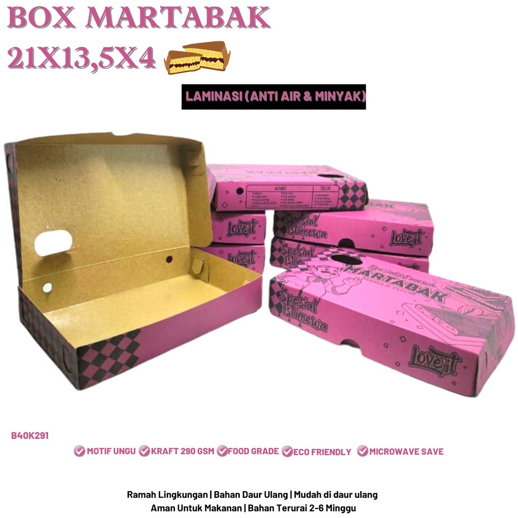 Dus Martabak Manis Box Martabak Motif (B40K291-Laminasi)