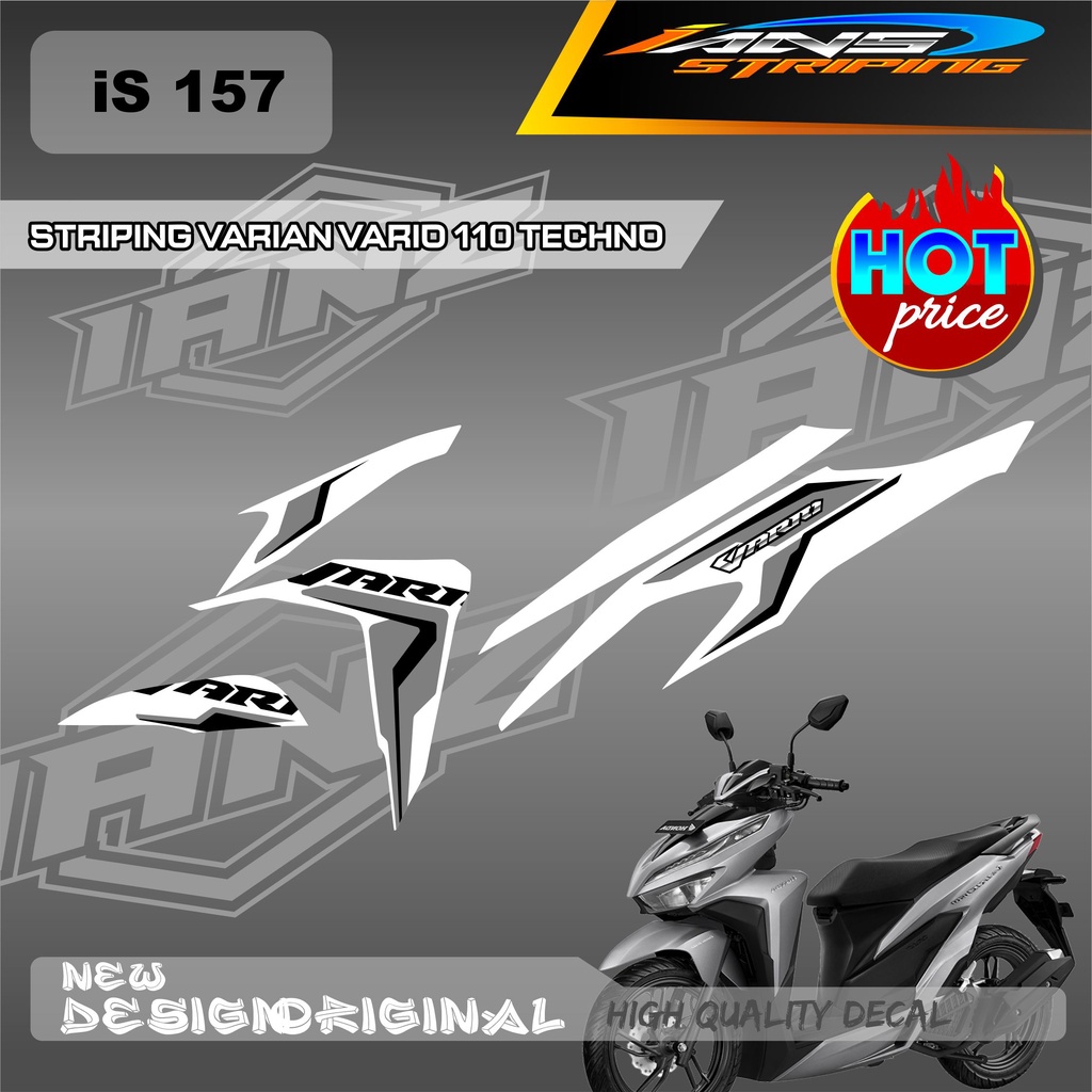 TERBARU DECAL STRIPING LIST VARIO TECHNO 110 OLD / HONDA VARIO TECHNO 110 MENGGUNKAN BAHAN BERKUALITAS /  TIDAK MUDAH PUDAR / DECAL KERETA VARIO TECHNO  IS157