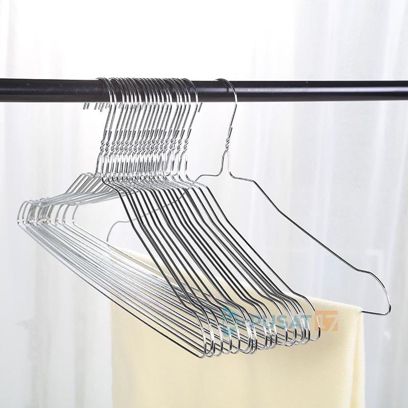 Gantungan Baju Stainlees Steel 10pcs Hanger Baju Dewasa Hanger Baju Anti Karat hanger baju Warna Pastel