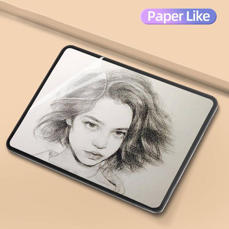Untuk iPad Pro 11 12.9 2018 2020 2021 2022 10 9 8 7 6 5 10.9 10.2 9.7 Paper Like Screen Protector Lukisan Tulis Matte Paperlike Film Untuk iPad Air Mini 6 5 4 3 2 10.5 10.9 7.9 8.3