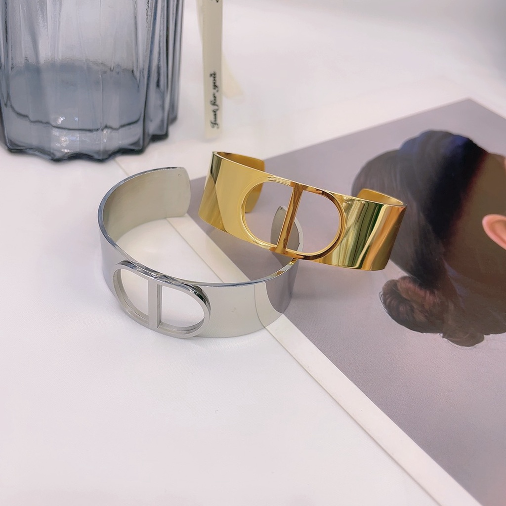 Gelang Model Terbuka Dapat Disesuaikan Gaya Retro Eropa Amerika