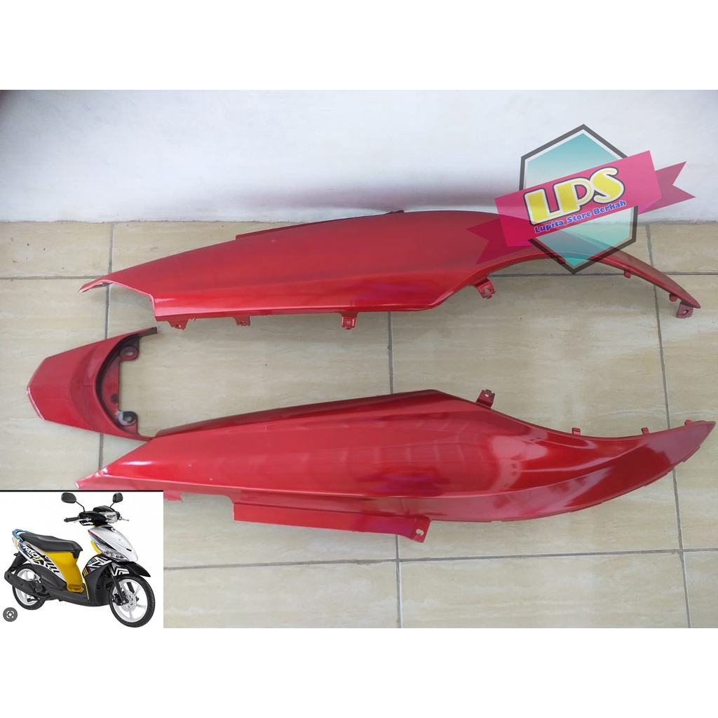 Body Samping Mio J Mio GT + Pet Stop Tutup  Body Belakang Warna Merah Termurah