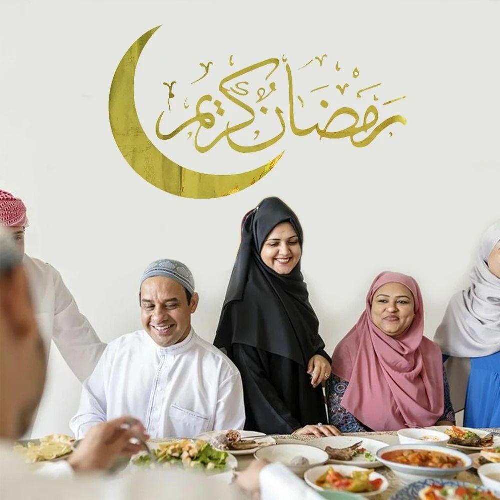 【 ELEGANT 】 Wallpaper Ramadhan Anti Air Ramah Lingkungan Mudah Digunakan Dekorasi Ruang Tamu 3D Festival Timur Tengah Untuk Hadiah Pesta Eid Mubarak Rumah Art Decals