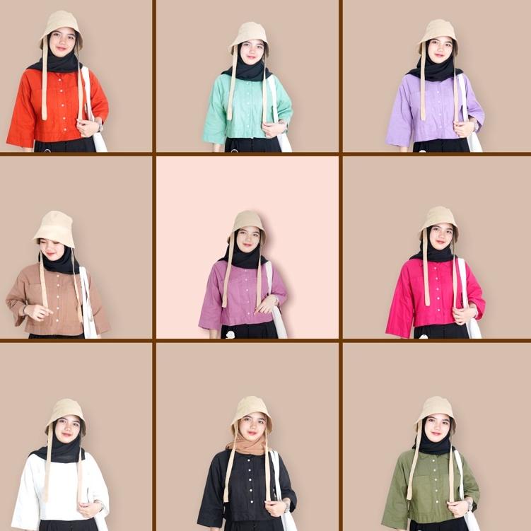 ➮ GFS MD KEMEJA LINEN OVERSIZE POCKET WELCO ➪