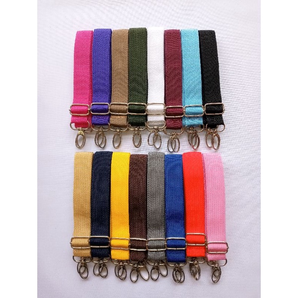 LONGSTRAP / BB-25 TALI TAS SELEMPANG POLOS UK 2,5CM KRB TEBAL CANTOLAN NIKEL PREMIUM