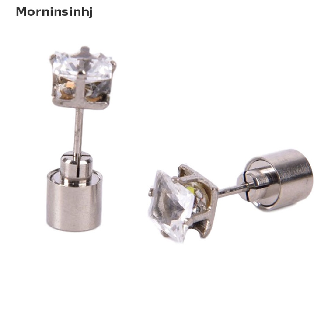 Mornin 1Pc Pesta Pesona LED Anting Menyala Mahkota Bersinar Kristal Telinga Drop Stud id