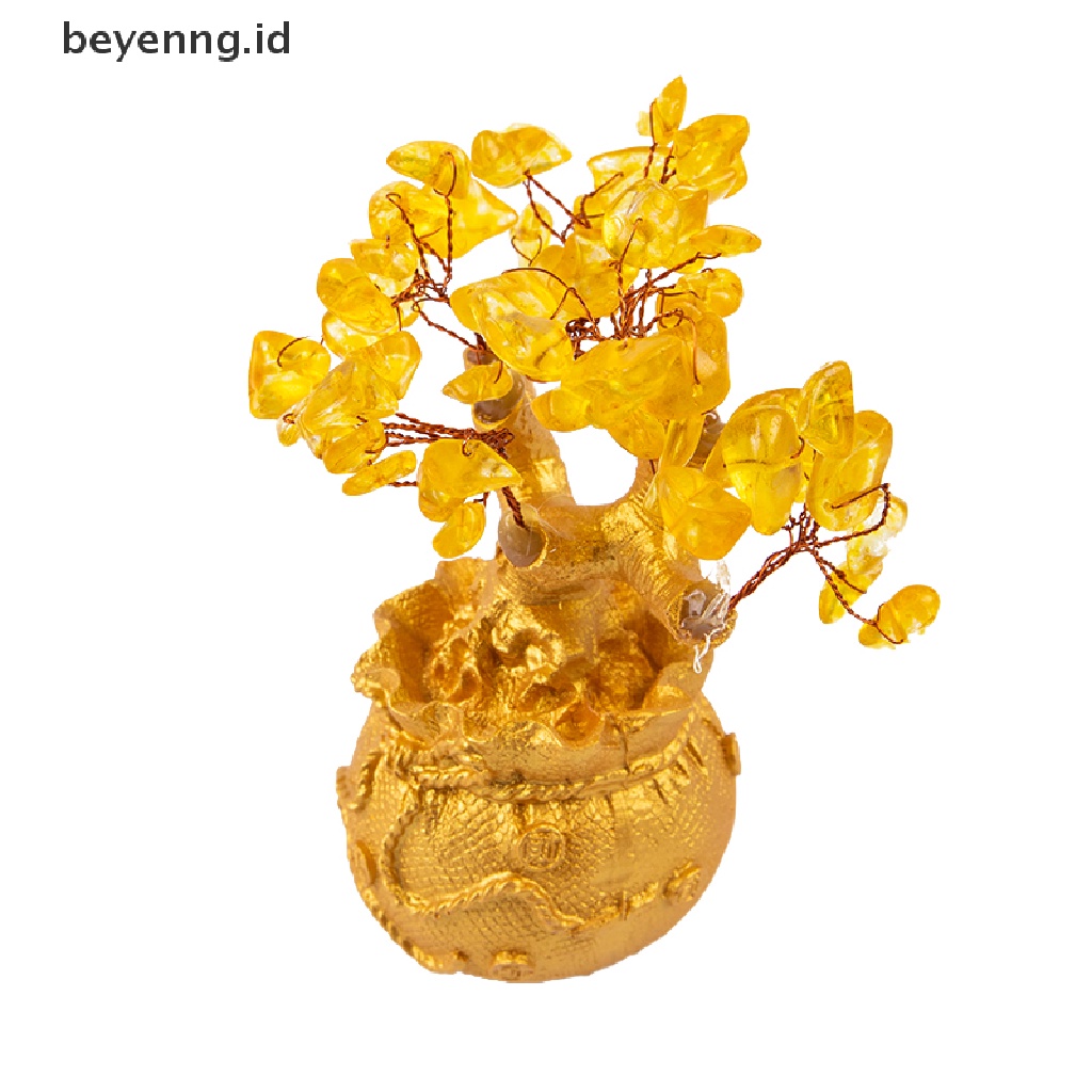 Beyen Pohon Uang Kristal Alami Pohon Keberuntungan Feng Shui Money Tree Home Decor ID