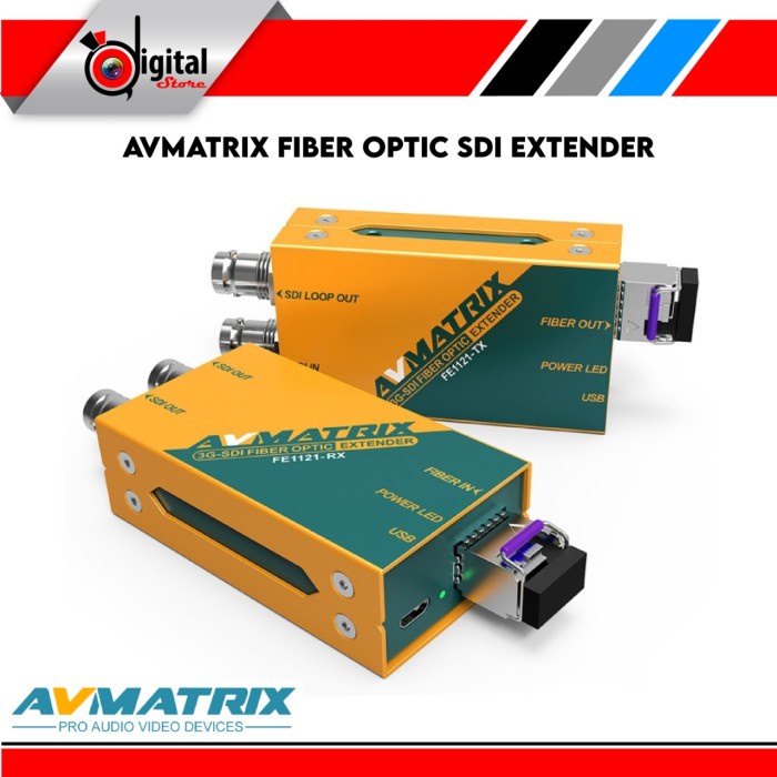 AVMATRIX FIBER OPTIC SDI EXTENDER #ORIGINAL