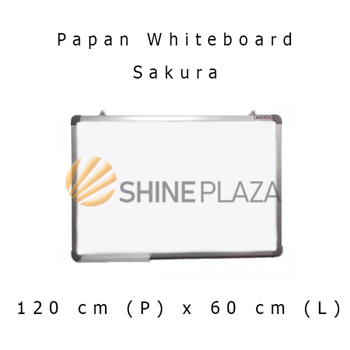 

BISA COD Papan Tulis Whiteboard Sakura 60 x 120 - White Board Magnet Gantung