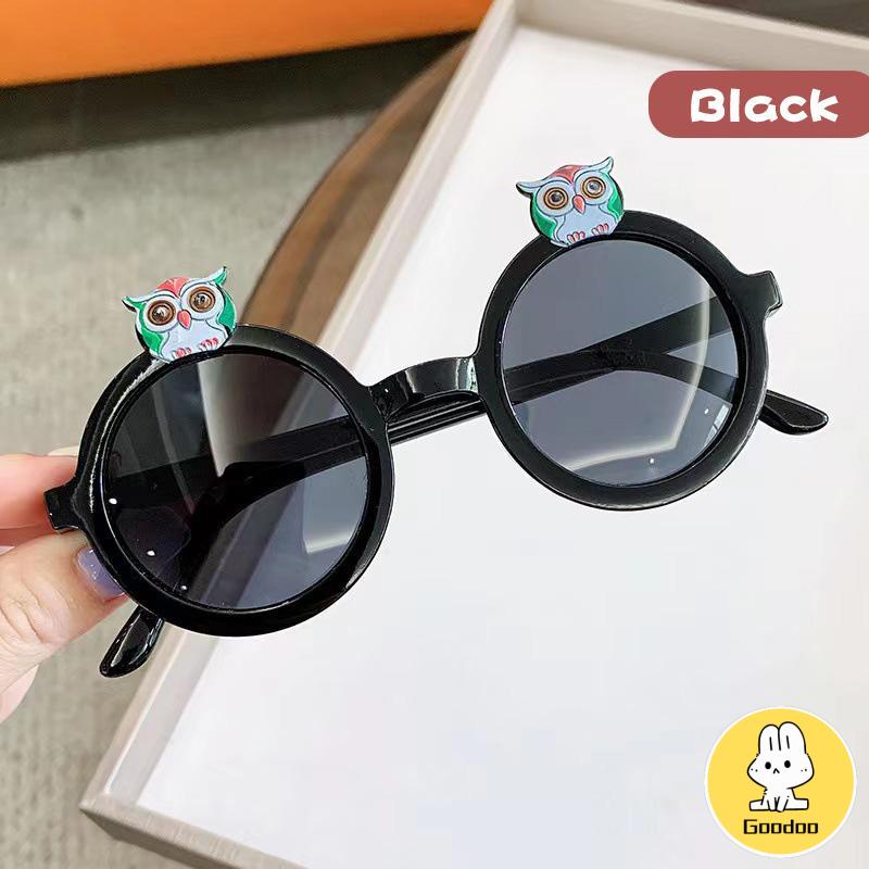 Kacamata Hitam Kartun Owl Lucu Warna-Warni Untuk Anak -Doo