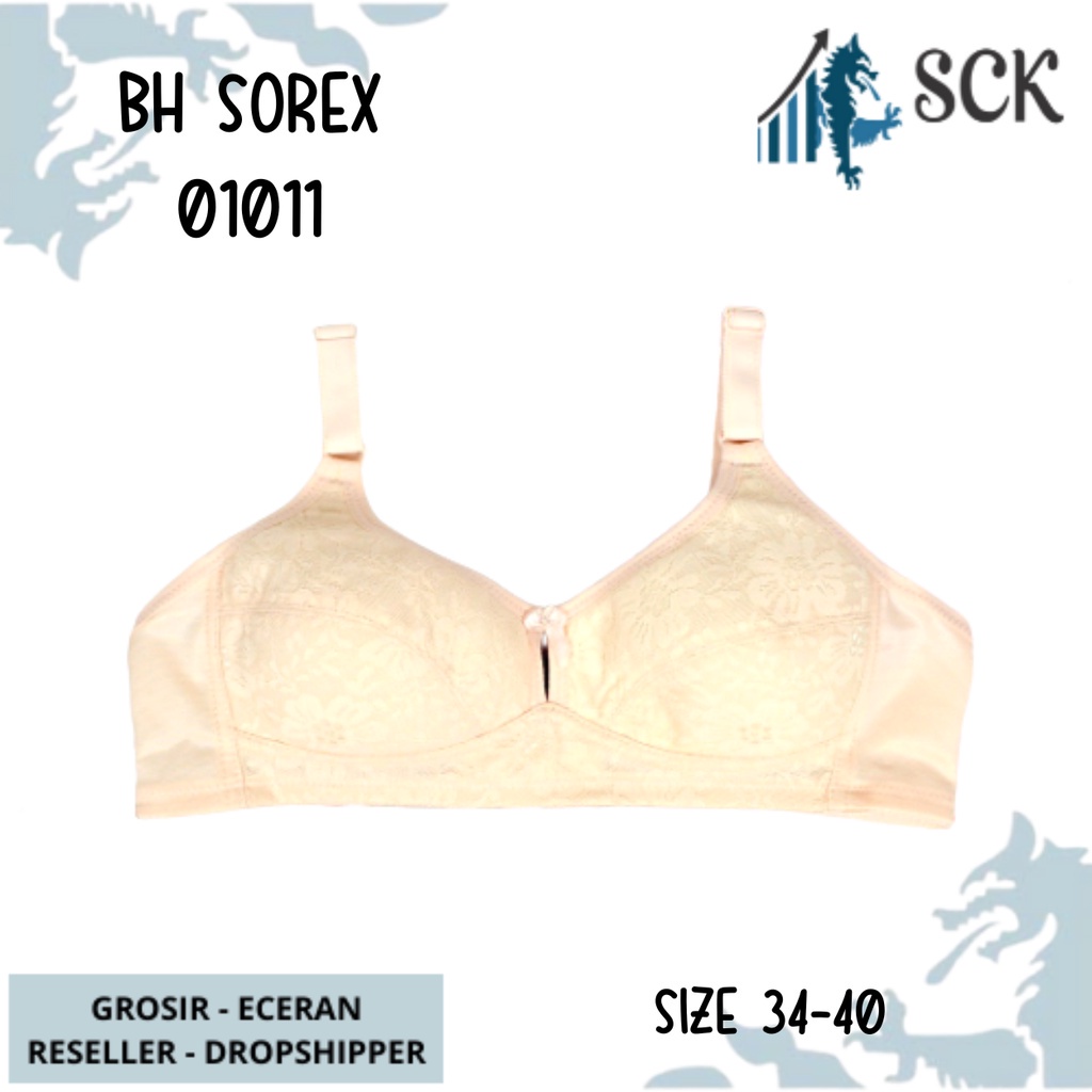 BH SOREX 01011 Busa Tipis Tanpa Kawat Brokat / Pakaian Dalam Wanita / BH Full Cup Perempuan - sckmenwear GROSIR