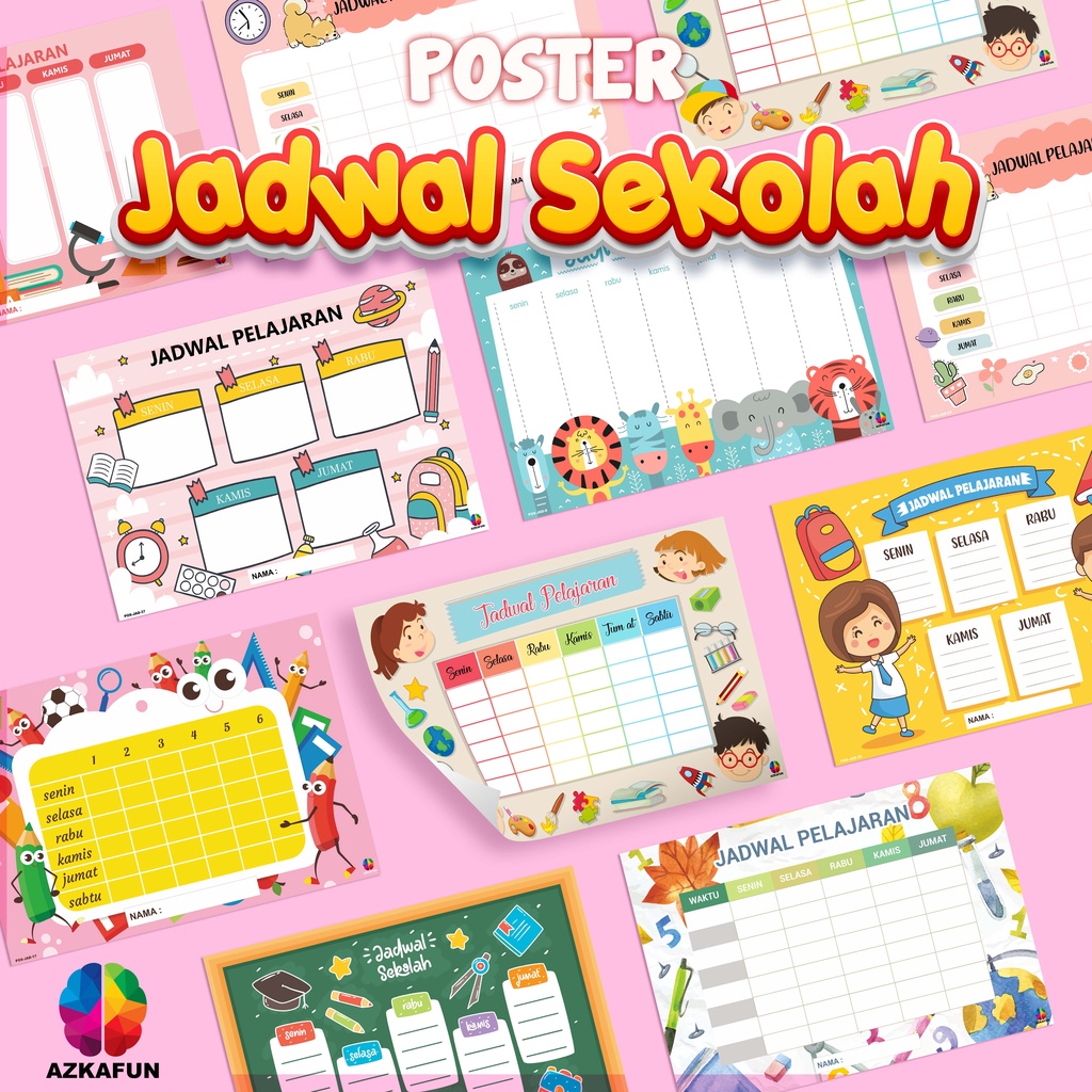 

Poster JADWAL PELAJARAN BEST SELLER - Poster sekolah jadwal pelajaran weekly planner